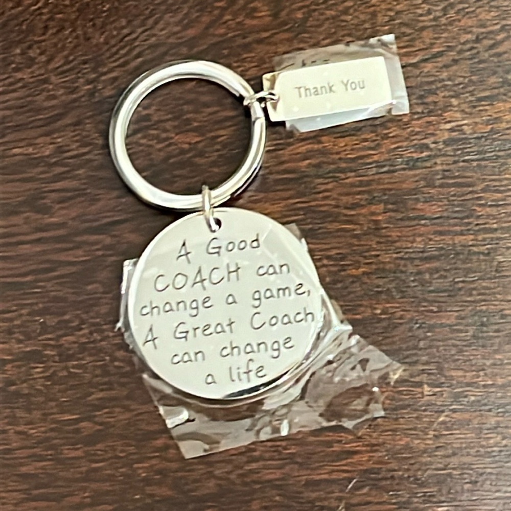 New "COACH" Silver key chain, key ring, gift